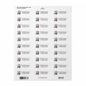 Personalized Merry Christmas Cute Panda Bear       Etiket (Full Sheet)