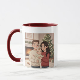 Personalized Merry Christmas Family Mug – Custom C Mok