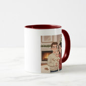 Personalized Merry Christmas Family Mug – Custom C Mok (Voorkant rechts)