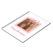 Personalized Merry Christmas Family Photo Notebook Notitieboek (Linkerzijde)