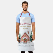 Personalized Merry Christmas Grandma Apron Schort (Gedragen)