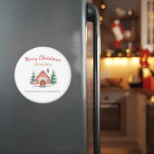 Personalized Merry Christmas Grandma Magnet