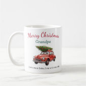Personalized Merry Christmas Grandpa Mug Koffiemok (Links)