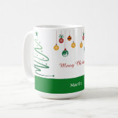 Personalized Merry Christmas Mug Koffiemok (Voorkant links)