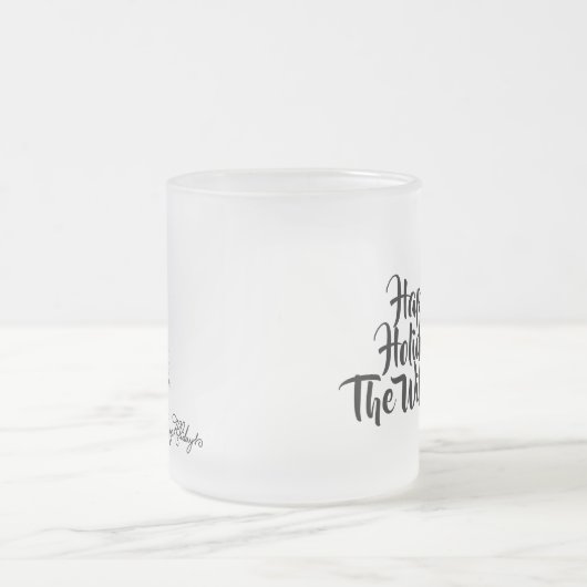 Personalized Merry Christmas Mug Matglas Koffiemok (Center)