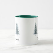 Personalized Merry Christmas Mug with Tree Design  Mok (Midden)
