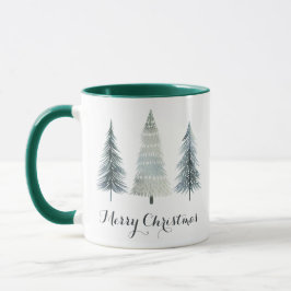 Personalized Merry Christmas Mug with Tree Design  Mok