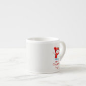 Personalized Merry Christmas Snowman Custom Year Espresso Kop (Voorkant rechts)