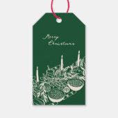 Personalized Merry Christmas Table Minimal Design Cadeaulabel (Voorkant)