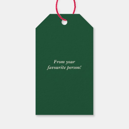 Personalized Merry Christmas Table Minimal Design Cadeaulabel (Achterkant)