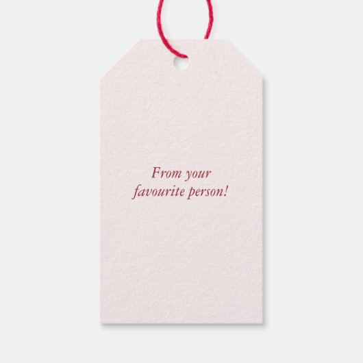 Personalized Merry Christmas Table Minimal Design Cadeaulabel (Achterkant)