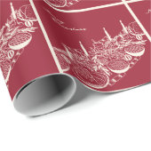 Personalized Merry Christmas Table Minimal Design Cadeaupapier (Rol Hoek)