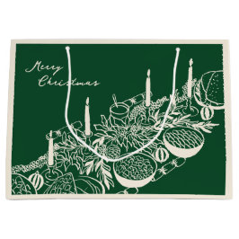 Personalized Merry Christmas Table Minimal Design Groot Cadeauzakje