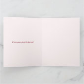 Personalized Merry Christmas Table Minimal Design Kaart (Binnen)