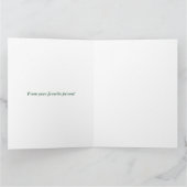 Personalized Merry Christmas Table Minimal Design Kaart (Binnen)