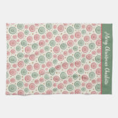 Personalized Merry Christmas Theedoek (Horizontaal)