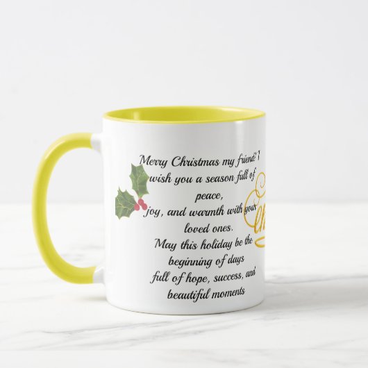 : Personalized Merry Christmas Tree Watercolor Mug Mok (Links)