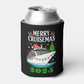 Personalized Merry Cruisemas Cruise Ship Family  Blikjeskoeler (Blikje Voorkant)