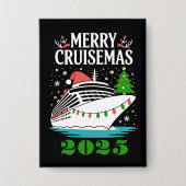 Personalized Merry Cruisemas Cruise Ship Family Button (Voorkant)