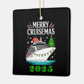 Personalized Merry Cruisemas Cruise Ship Family  Keramisch Ornament (Links)