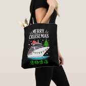 Personalized Merry Cruisemas Cruise Ship Family Tote Bag (Dichtbij)