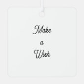 Personalized Metal Square Ornament (Achterkant)