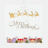 Personalized Metal Square Ornament (Voorkant)