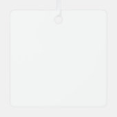 Personalized Metal Square Ornament – Square Shape (Voorkant)