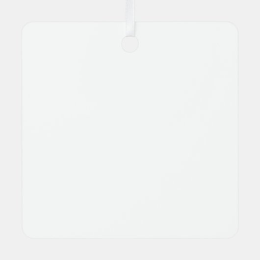 Personalized Metal Square Ornament – Square Shape (Voorkant)