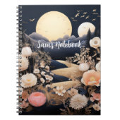 Personalized Midnight Boho Garden Gift Notitieboek (Voorkant)