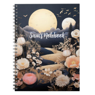 Personalized Midnight Boho Garden Gift Notitieboek