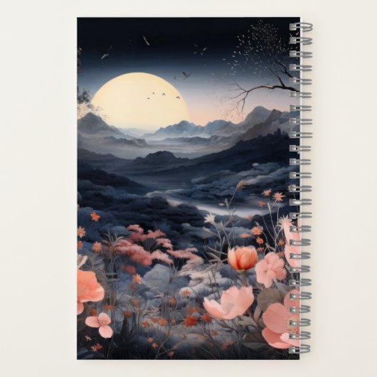 Personalized Midnight Boho Garden Gift Notitieboek (Achterkant)