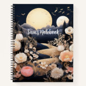 Personalized Midnight Boho Garden Gift Notitieboek (Voorkant)