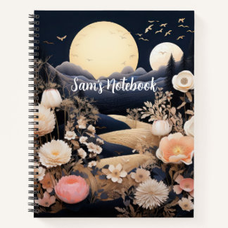 Personalized Midnight Boho Garden Gift Notitieboek
