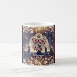 Personalized Midnight Clock  New Year Mug  Koffiemok