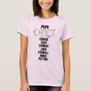 PERSONALIZED MiMi houdt van haar kleinkinderen T-shirt