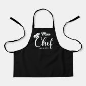 Personalized Mini Chef Kids Apron Schort (Voorkant)
