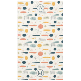 Personalized Minimal Abstract Boho Pastel Colors Tafelkleed