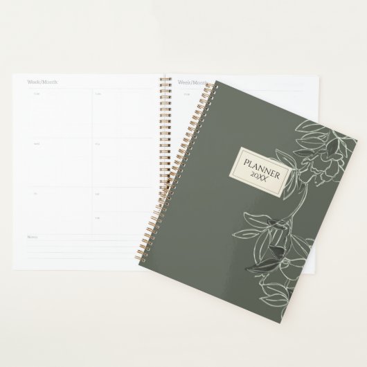 Personalized Minimal Floral Planner 20XX (Display)