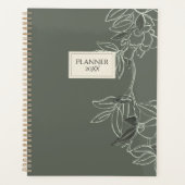 Personalized Minimal Floral Planner 20XX (Voorkant)