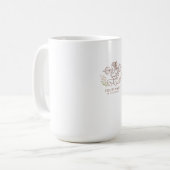 Personalized Minimal Line Art Mug Koffiemok (Voorkant links)