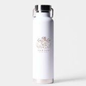 Personalized Minimal Line Art Water Bottle Waterfles (Voorkant)