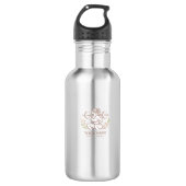 Personalized Minimal Line Art Water Bottle Waterfles (Voorkant)