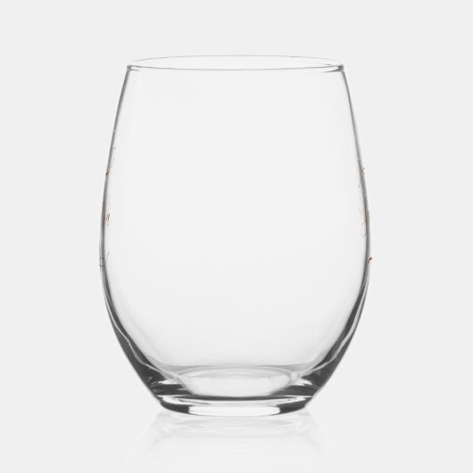 Personalized Minimal  Wijnglas Zonder Voet (Links)