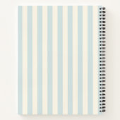 Personalized Minimalist Aesthetic Pastel Notebook Notitieboek (Achterkant)