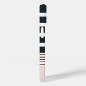 Personalized Minimalist Black Stripes Pattern Case-Mate iPhone Case (Achterkant / Rechts)