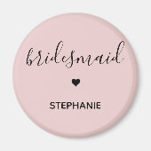 Personalized Minimalist Bridesmaid Custom Gifts Magneet (Voorkant)