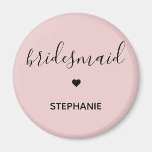 Personalized Minimalist Bridesmaid Custom Gifts Magneet