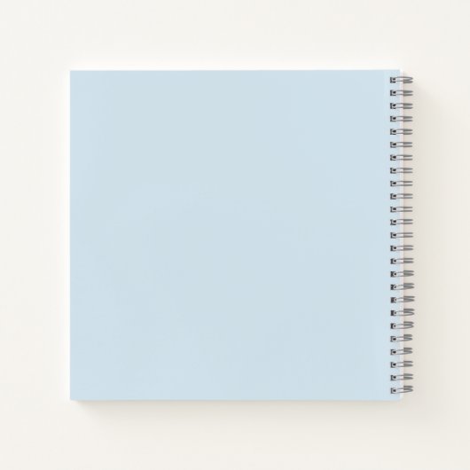 Personalized Minimalist Floral Notebook Notitieboek (Achterkant)