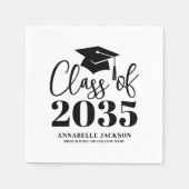 Personalized Minimalist Graduation Servet (Voorkant)